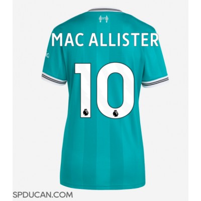 Zenski Nogometni Dres Liverpool Alexis Mac Allister #10 Rezervni 2025-26 Kratak Rukav Zenski Nogometni Dres Liverpool Alexis Mac Allister #10 Rezervni 2025-26 Kratak Rukav